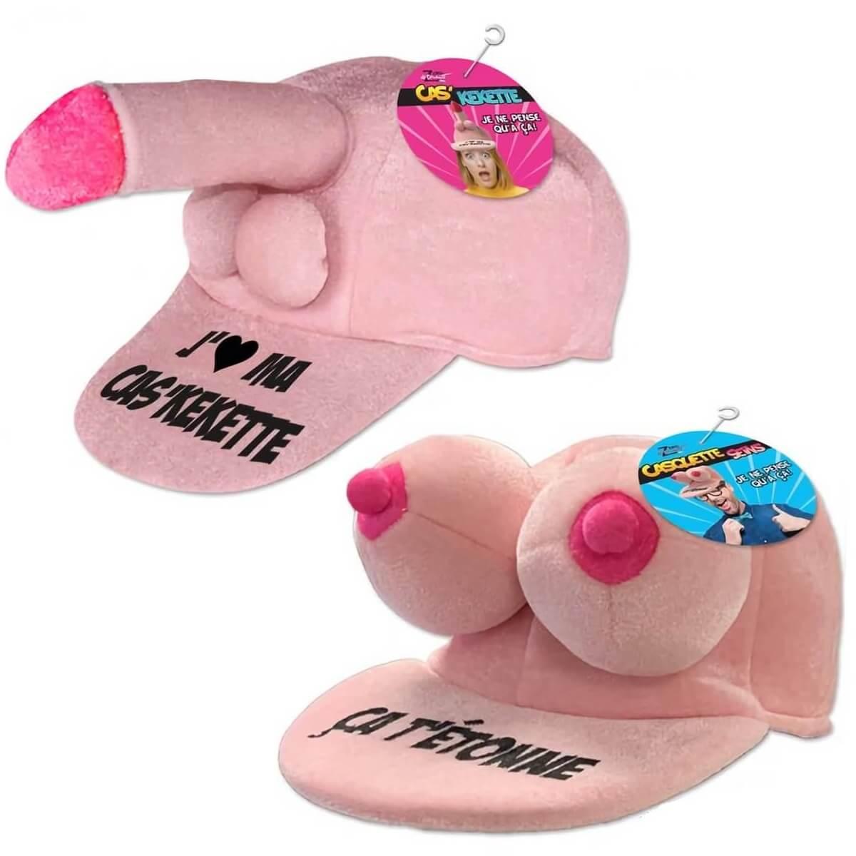 Cadeau casquette enterrement de vie de celibataire seins et zizi