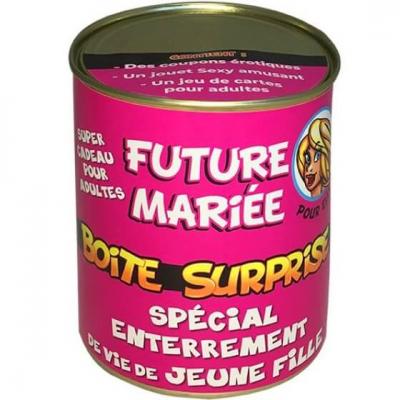 Boîte surprise enterrement de vie de jeune fille (x1) REF/ BT06