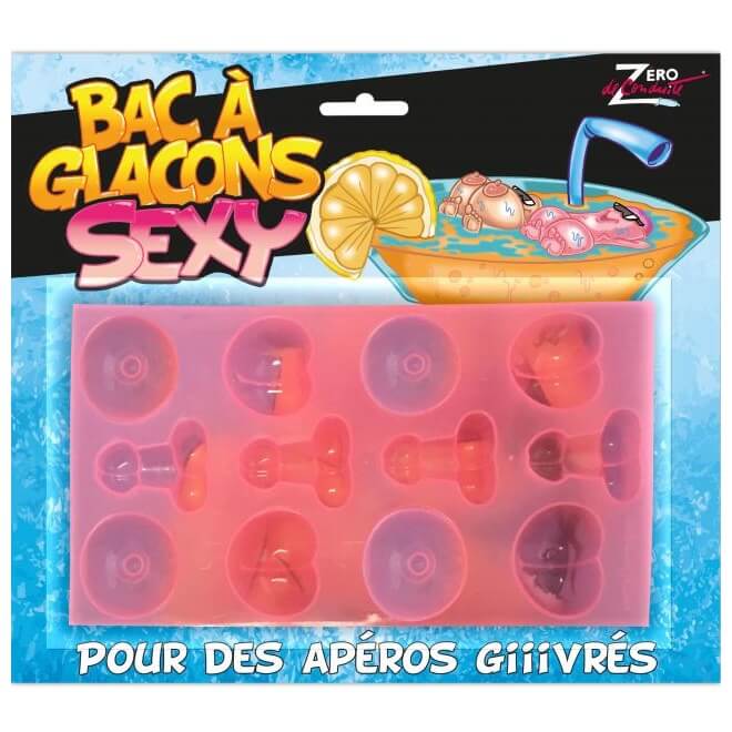 Cadeau de fête adulte humoristique bac à glaçons R/SEX0039