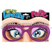 Cadeau de fete adulte lunettes enterrement de vie de jeune fille rose fuchsia