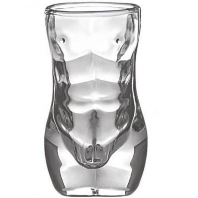 Cadeau de fête sexy humoristique avec verre homme transparent (x1) REF/SEXG052
