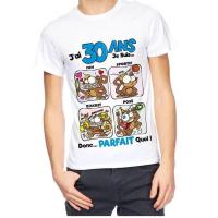 Cadeau de fete avec t shirt anniversaire 30 ans pour homme