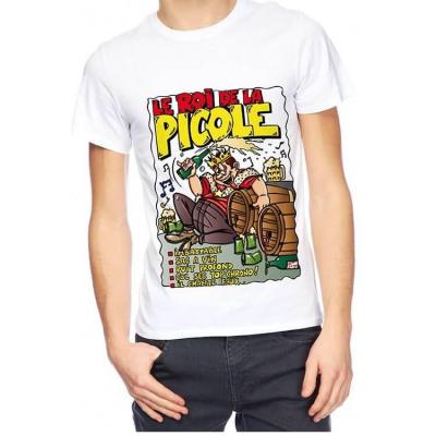 T-shirt homme humour: Roi de la picole (x1) REF/TSHS222