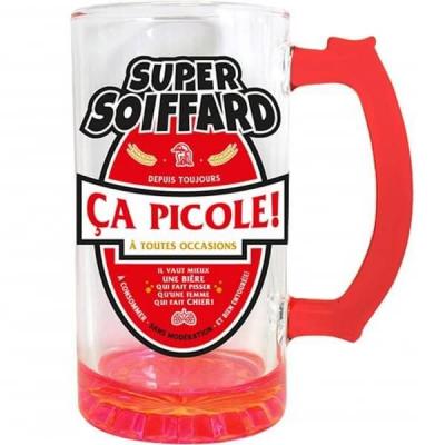 Cadeau de fête avec chope à bière 