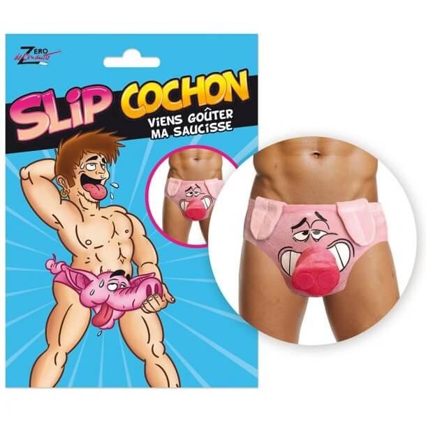 Cadeau de fete pour homme slip cochon
