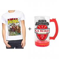 Cadeau de fete roi de la picole avec une chope a biere et un t shirt