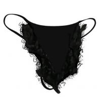 Cadeau de fete string touffe noir sexy humoristique pour adulte