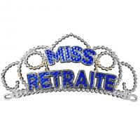 Cadeau diademe bleue miss retraite