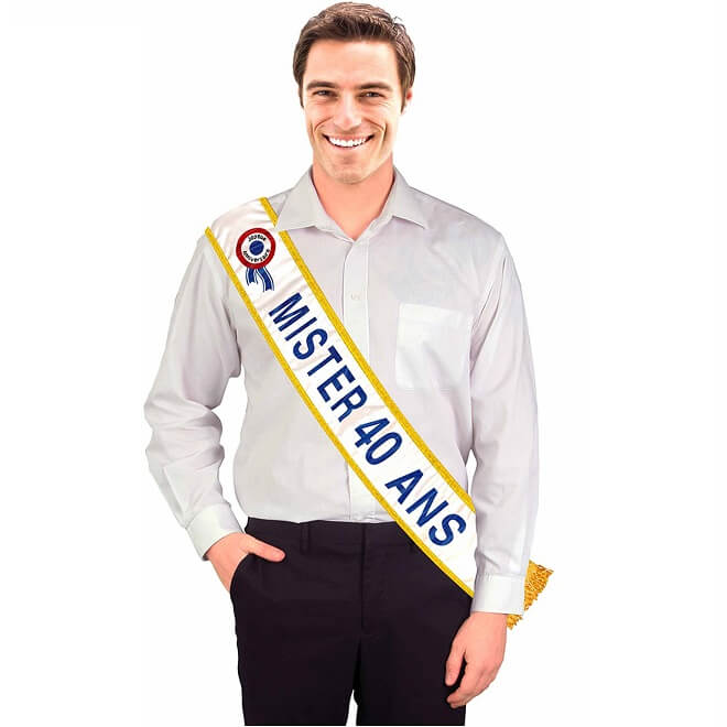Cadeau echarpe anniversaire 40ans pour homme