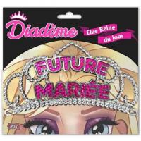 Cadeau enterrement de vie jeune fille diademe fuchsia