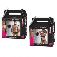 Cadeau fete adulte mug desabilleur homme et femme sexy et nue