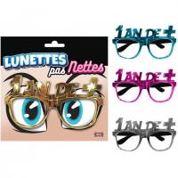 Cadeau fete anniversaire 1 an de plus lunettes metalliques