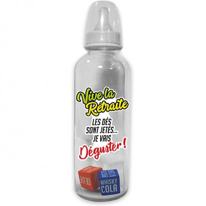 Cadeau fete biberon vive la retraite