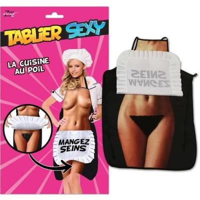 Cadeau adulte humoristique tablier sexy femme (x1) REF/SEXG036