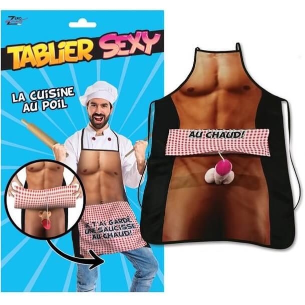 Tablier humoristique femme sexy en maillot