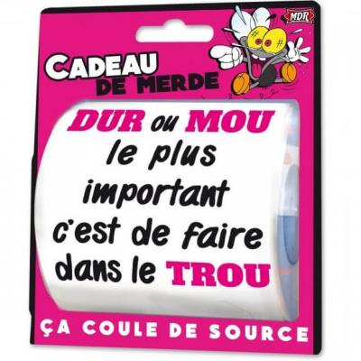 Cadeau humoristique papier toilette cadeau de merde