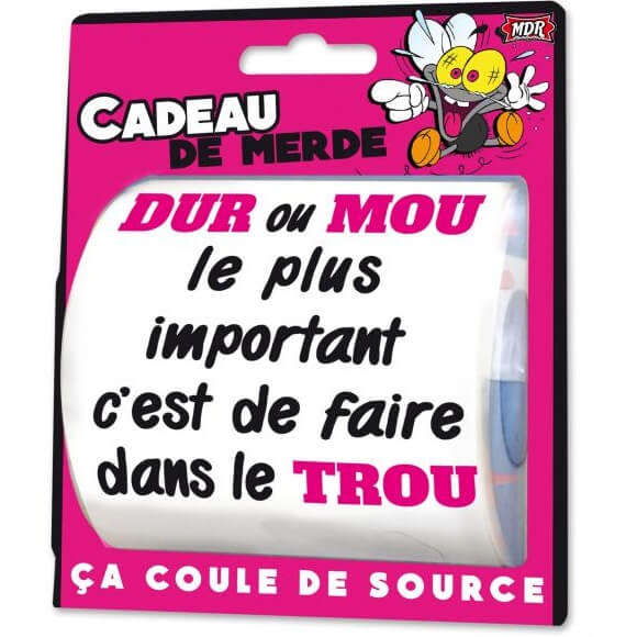 Cadeau humoristique papier toilette cadeau de merde