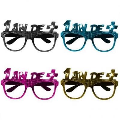 Cadeau fete anniversaire 1 an de plus lunettes metalliques