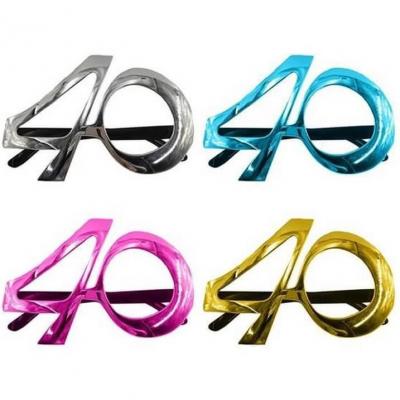 Cadeau fete anniversaire 40ans lunettes metalliques