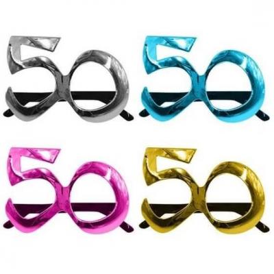 Cadeau fete anniversaire 50ans lunettes metalliques