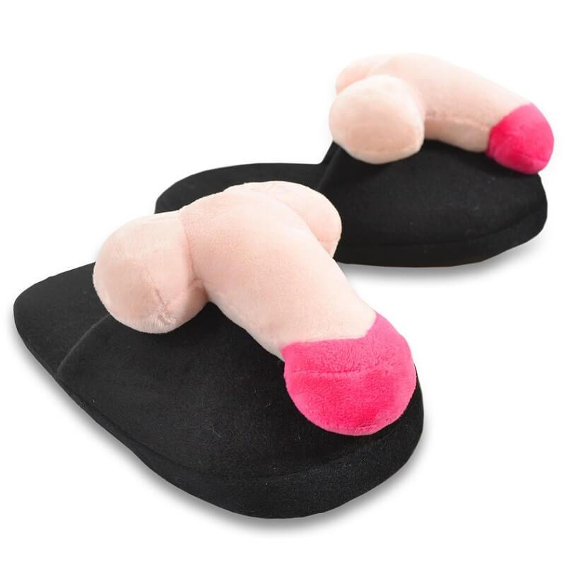 Cadeau de fête humour chaussons zizi (x1) REF/SEXG033