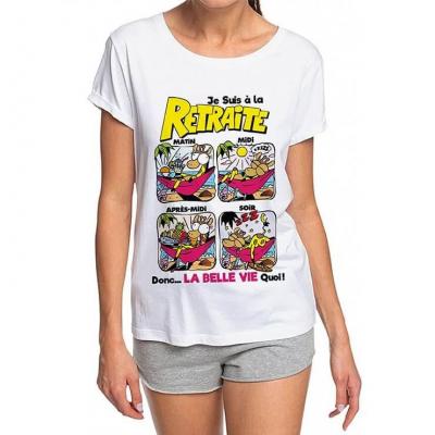 T-shirt retraite femme (x1) REF/TSHS216