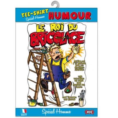 Cadeau de fete avec t shirt roi du bricolage