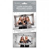 Cadre gonflable aluminium photobooth argent metallique