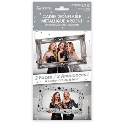 1 Cadre gonflable aluminium photobooth argent métallique 2 faces REF/CPGM