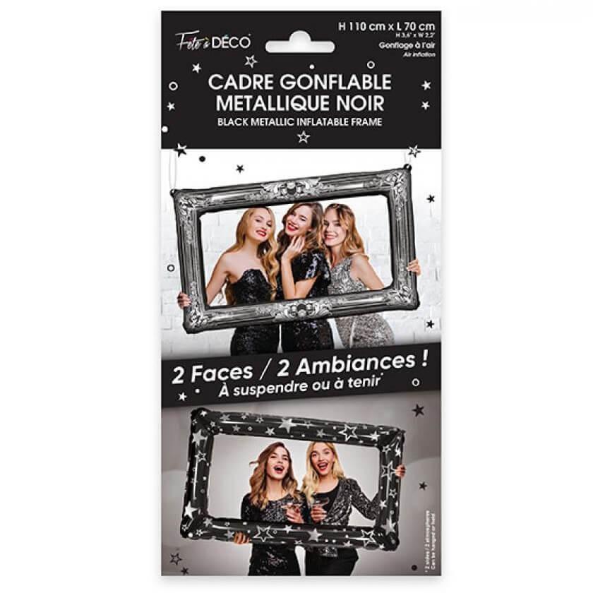 Cadre gonflable aluminium photobooth noir metallique