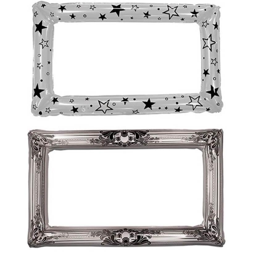 Cadre photobooth aluminium argent metallique