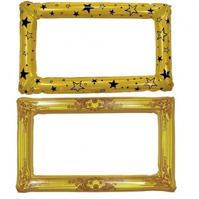 Cadre gonflable aluminium photobooth dore or metallique
