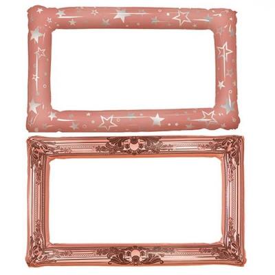 Cadre gonflable aluminium photobooth rose gold metallique