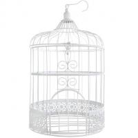 Cage dentelle blanche en metal