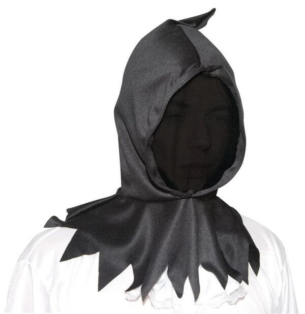 Cagoule visage invisible noire