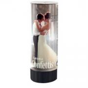 Canon à confettis blanc mariage, 20cm (x1) REF/CONF005