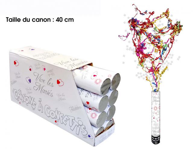 Canon a confettis vive les maries