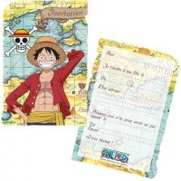 Carte invitation anniversaire manga one piece