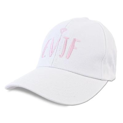 Cd7616 casquette enterrement bie de jeune fille blanc rose evjf