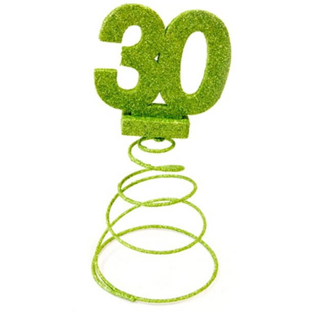 Centre de table anniversaire vert 30ans (x1) REF/DEC768/30