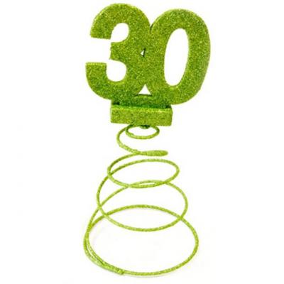 Centre de table anniversaire 30ans vert