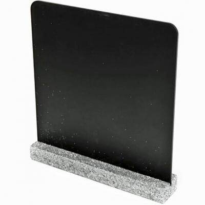 Centre de table ardoise paillete argent