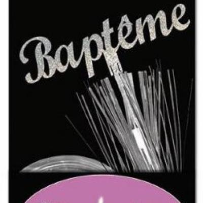 Centre de table bapteme argent