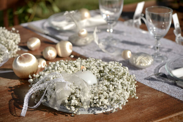 Centre de table dentelle