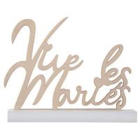 Centre de table lettre en bois mariage vive les maries