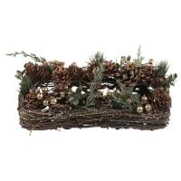 Centre de table noel porte bougie decoration hivernale