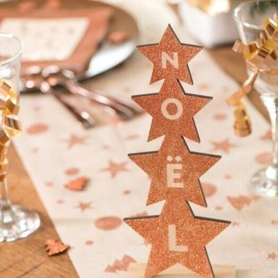 Sapin de noel pailette rose gold