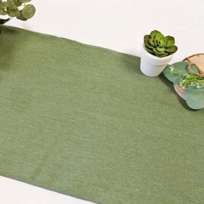 1 Rouleau chemin de table vert Eucalyptus avec effet Lin 28 cm x 5 m REF/CH540