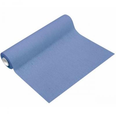 Ch540 chemin de table lin bleu ciel