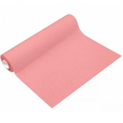 Ch540 chemin de table rose en toile